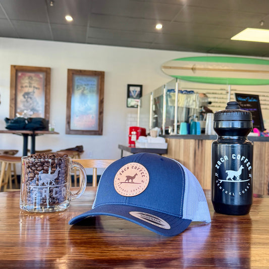 Zaca Coffee Leather Patch Snapback