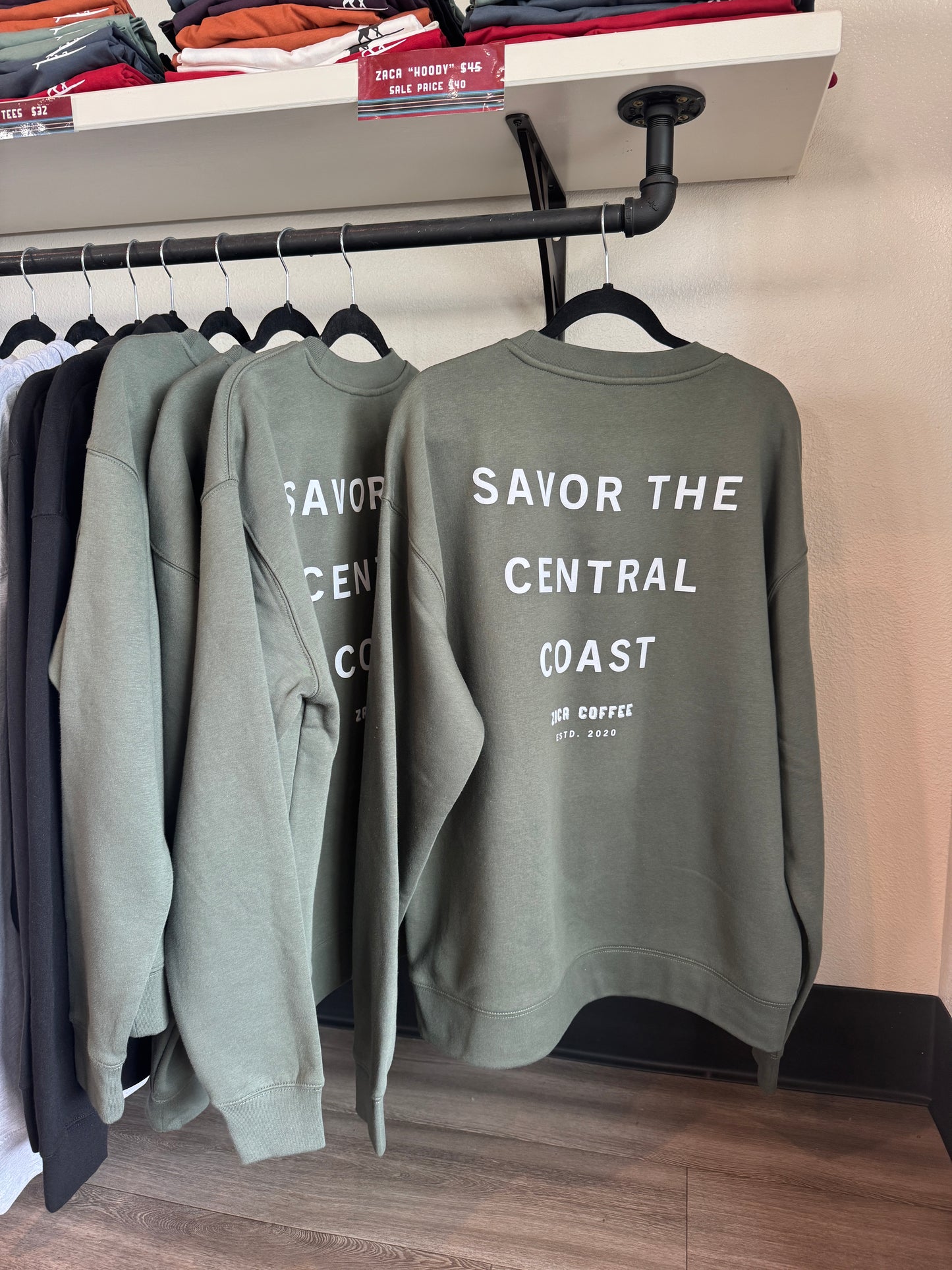 Savor the Central Coast Crewneck