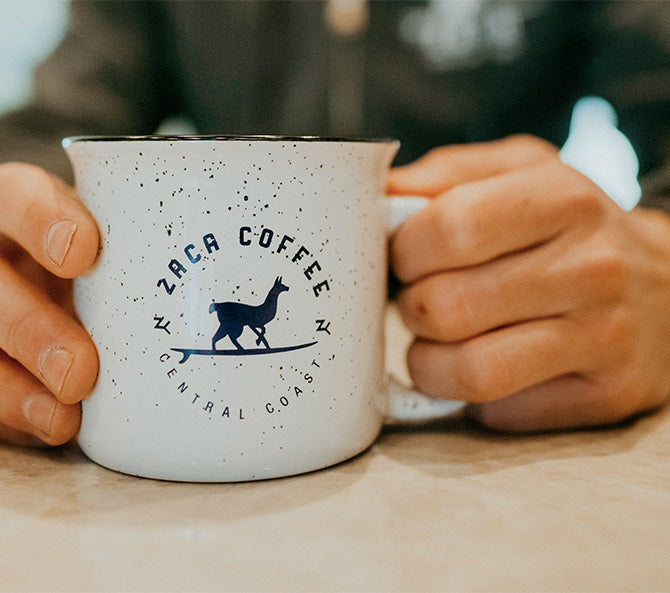 Zaca Coffee 15oz Ceramic Mug - White Speckle