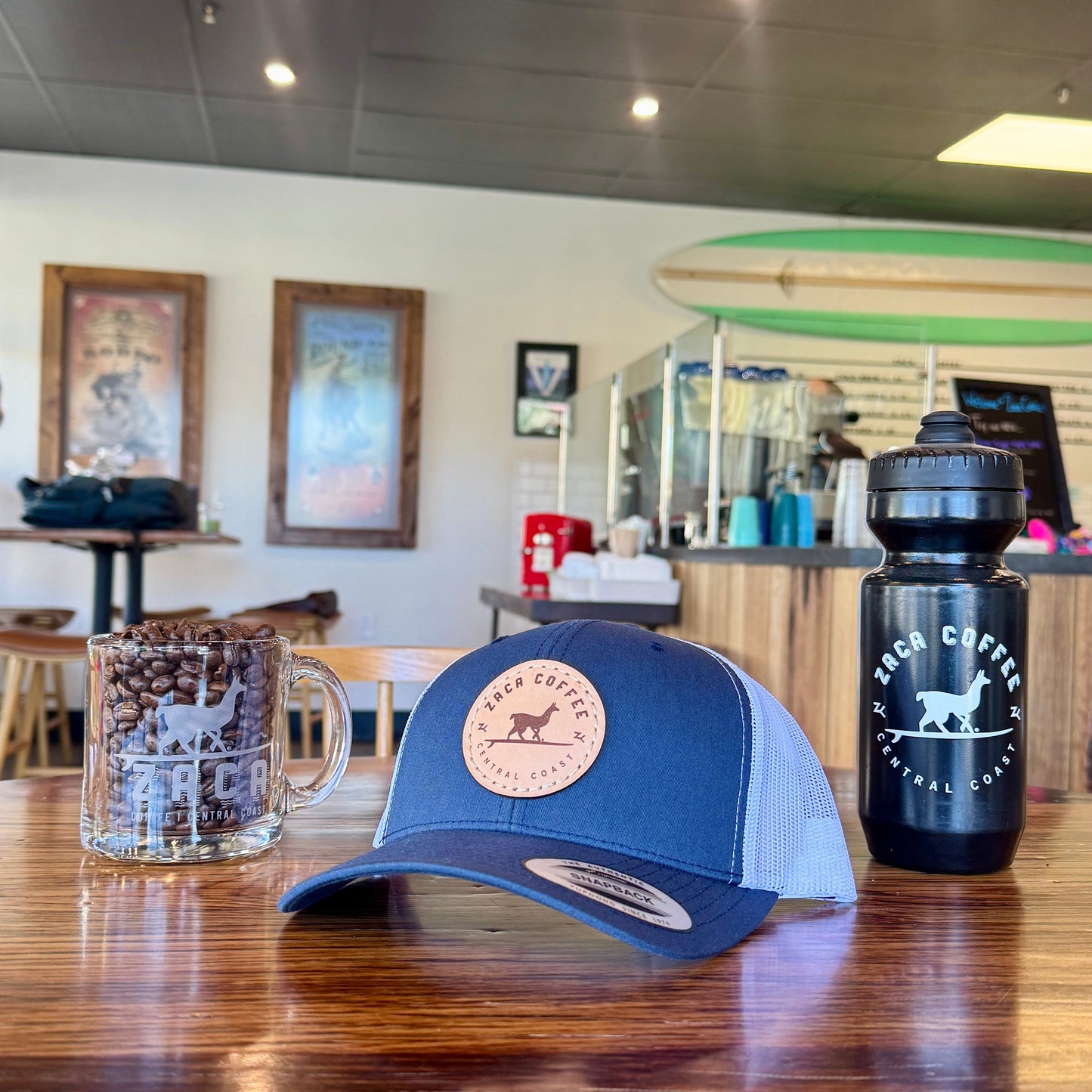 Zaca Coffee Leather Patch Snapback