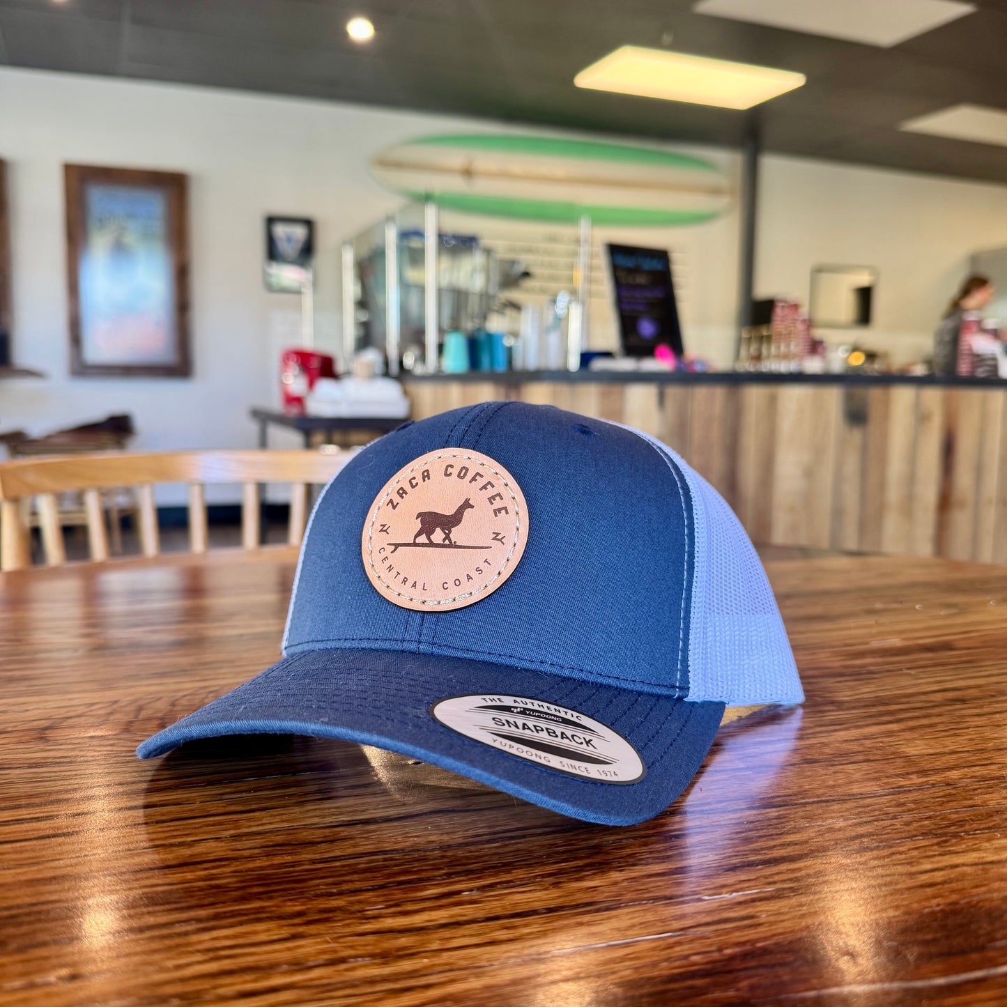 Zaca Coffee Leather Patch Snapback