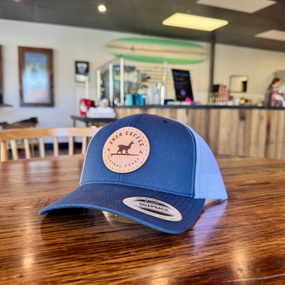 Zaca Coffee Leather Patch Snapback