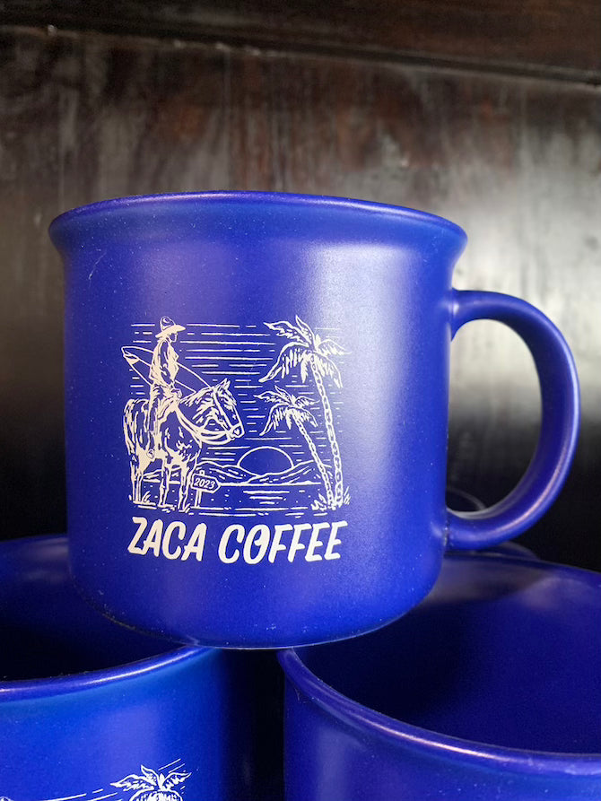 Zaca Coffee 15oz Ceramic Mug - Summer '23 Blue