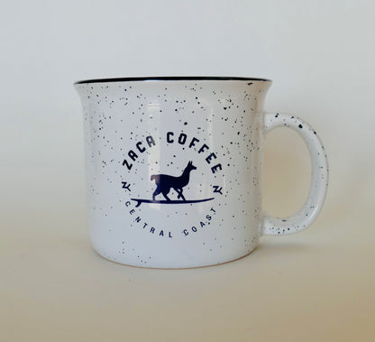 Zaca Coffee 15oz Ceramic Mug - White Speckle
